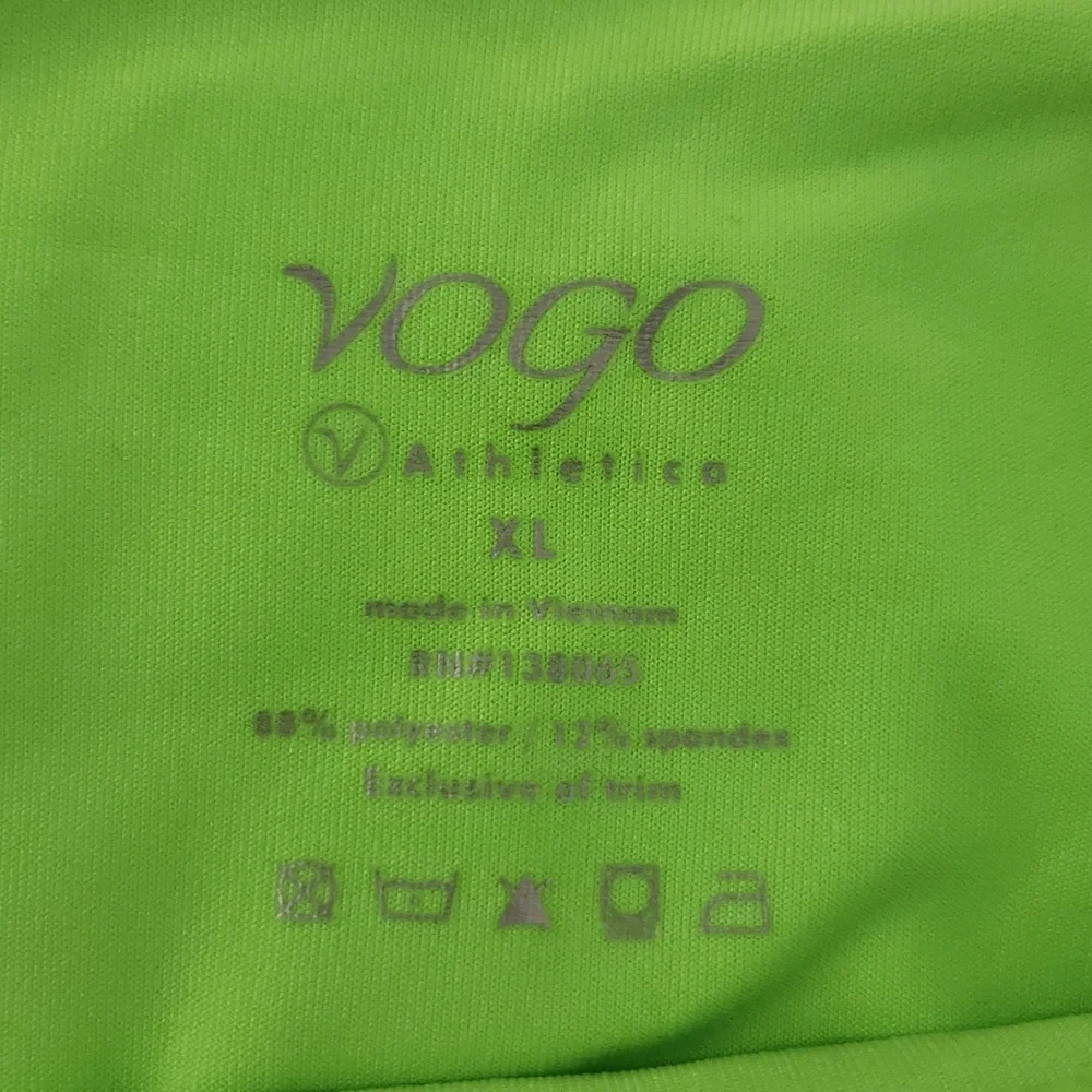 Neon Green Capri Workout Leggings - Picture 3 of 6